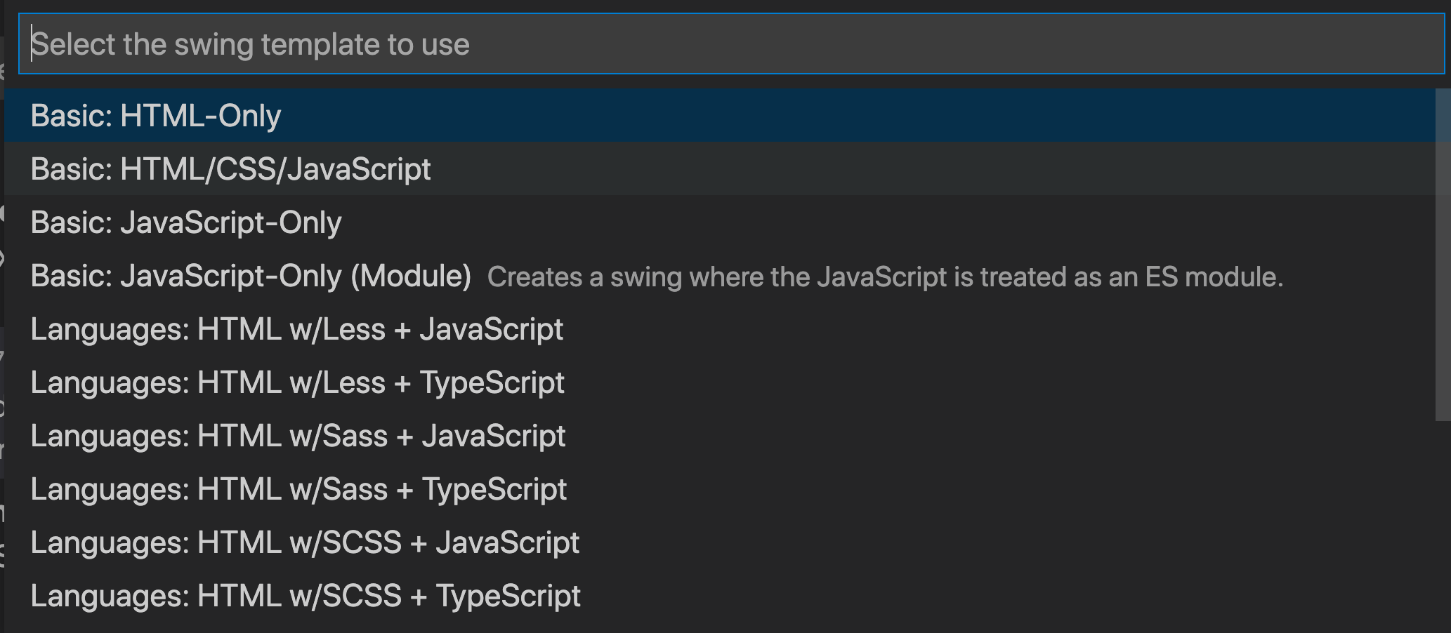 CodeSwing for VSCode